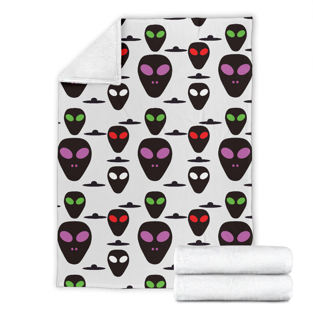 Alien Pattern Print Design 06 Premium Blanket