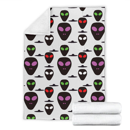 Alien Pattern Print Design 06 Premium Blanket