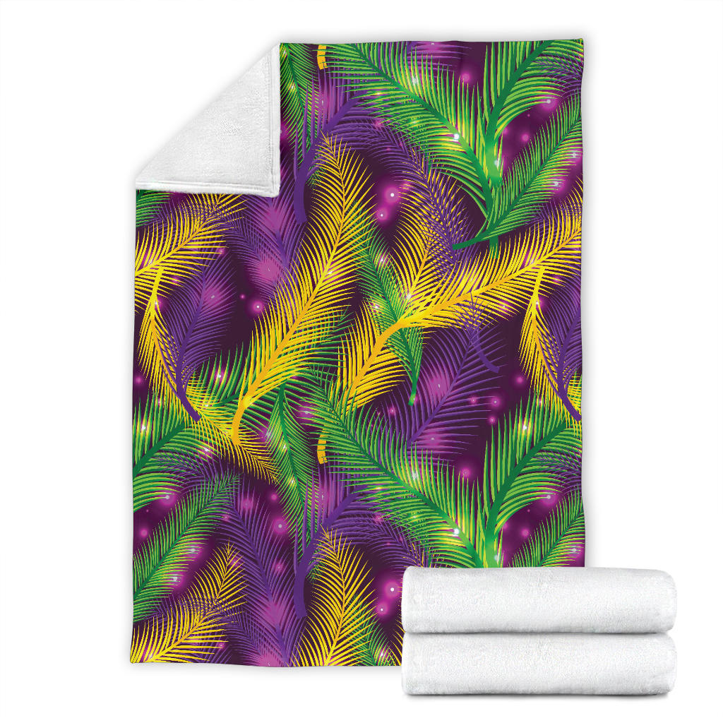 Mardi Gras Pattern Print Design 09 Premium Blanket
