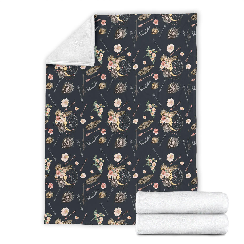 Bohemian Pattern Print Design 09 Premium Blanket