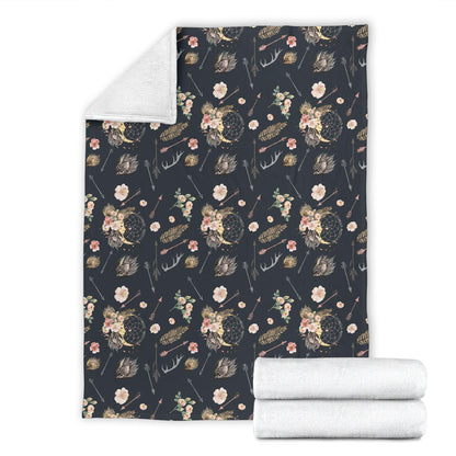 Bohemian Pattern Print Design 09 Premium Blanket