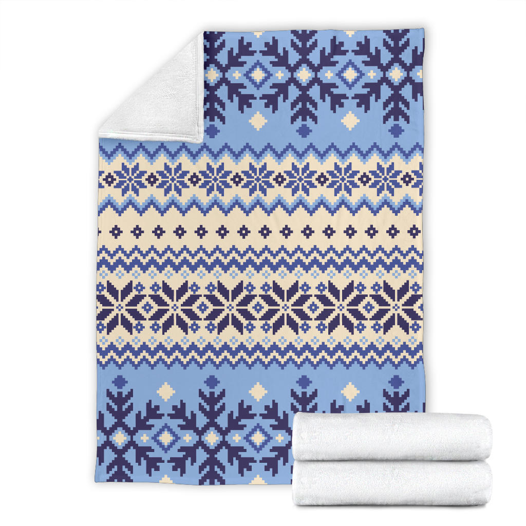 Nordic Pattern Print Design A03 Premium Blanket
