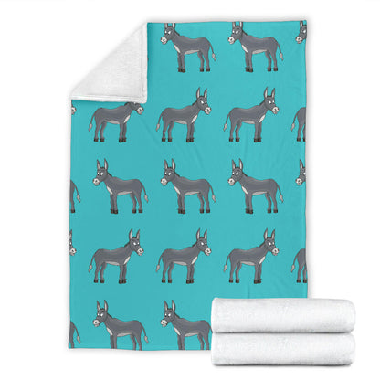 Donkey Pattern Print Design 01 Premium Blanket