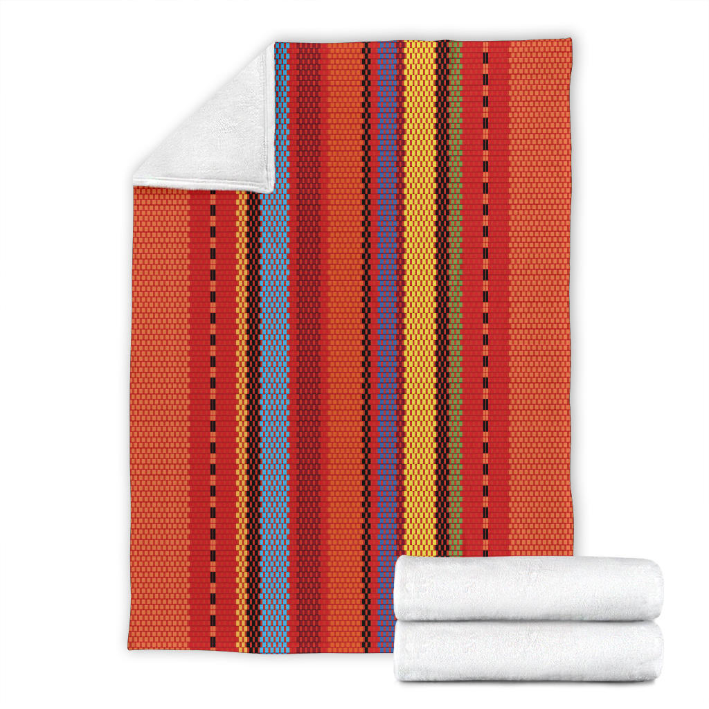 Mexican Pattern Print Design 05 Premium Blanket