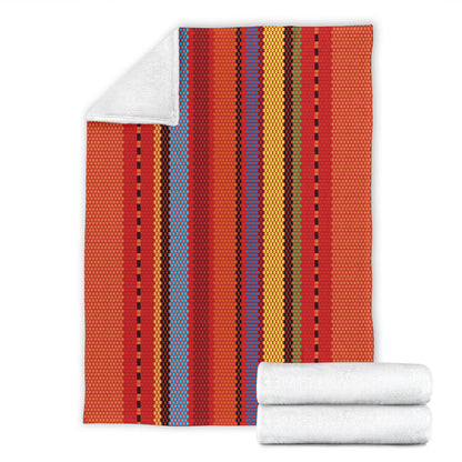Mexican Pattern Print Design 05 Premium Blanket
