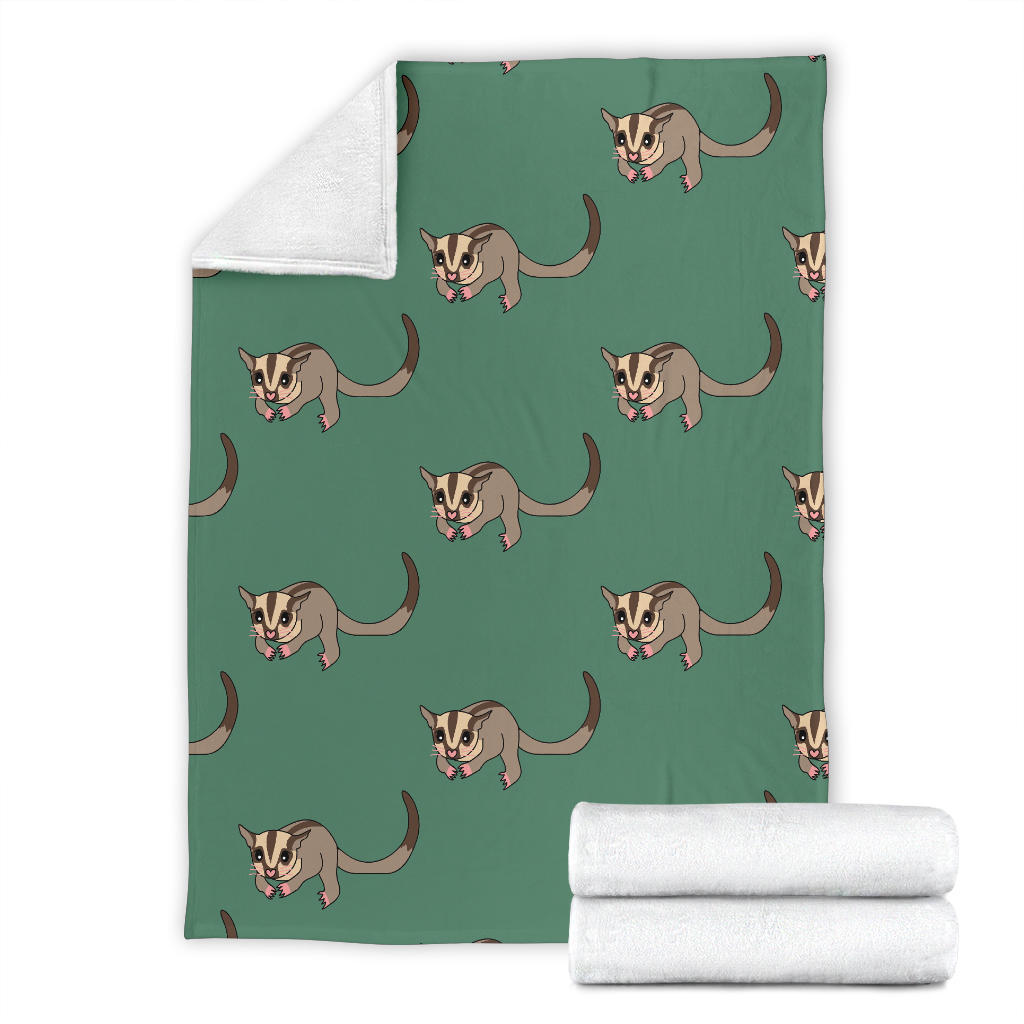 Sugar Glider Pattern Print Design 01 Premium Blanket