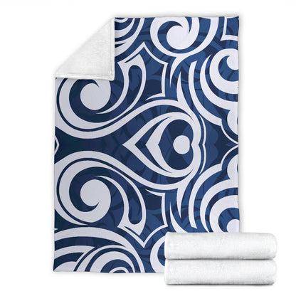 Maori Pattern Print Design 01 Premium Blanket
