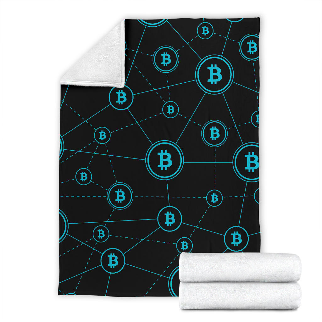 Cryptocurrency Pattern Print Design 01 Premium Blanket