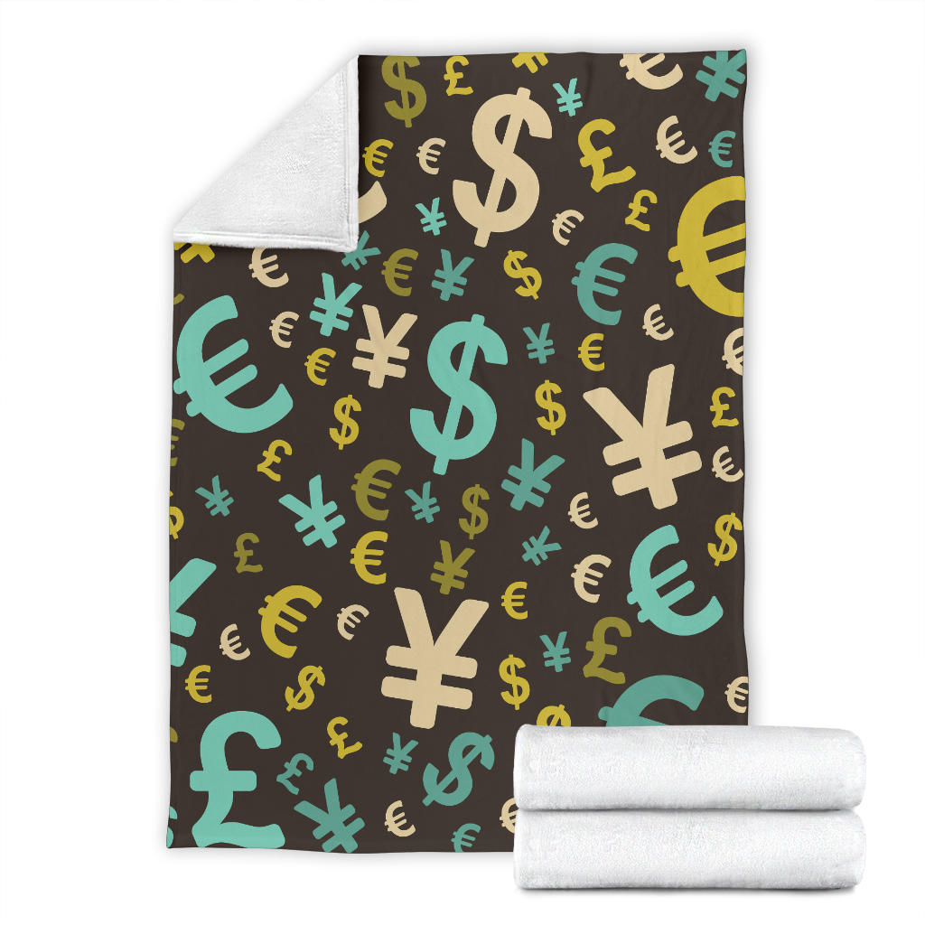 Money Pattern Print Design 01 Premium Blanket