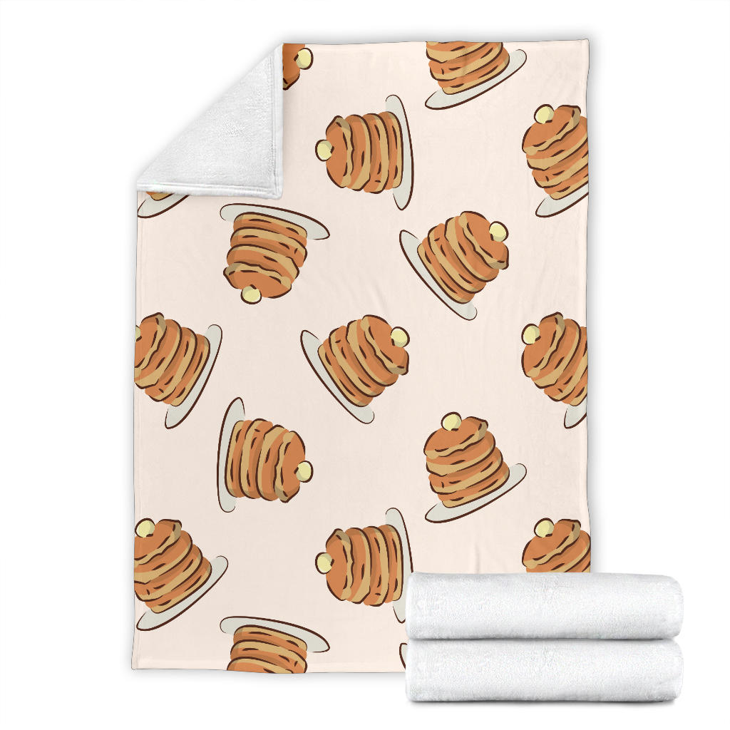 Pancake Pattern Print Design A01 Premium Blanket