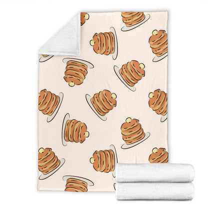 Pancake Pattern Print Design A01 Premium Blanket