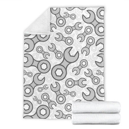 Mechanic Pattern Print Design 05 Premium Blanket