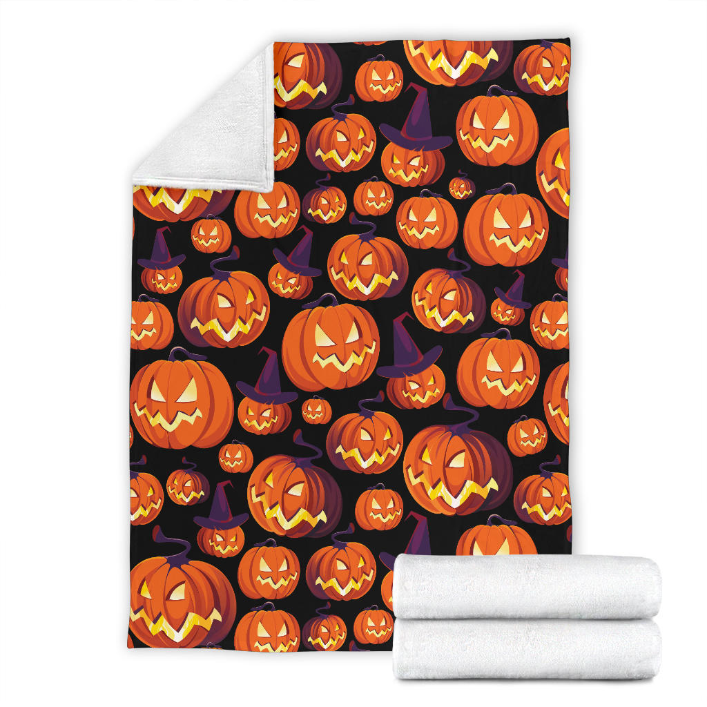 Halloween Pattern Print Design 04 Premium Blanket