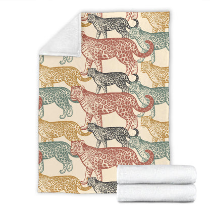 Jaguar Pattern Print Design 01 Premium Blanket