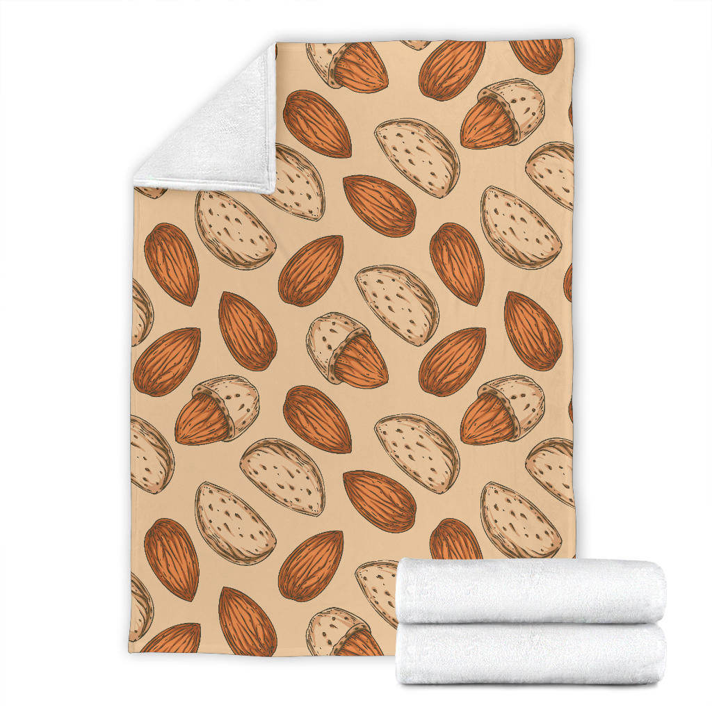 Almond Pattern Print Design 04 Premium Blanket