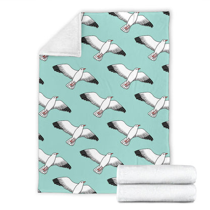 Pigeon Pattern Print Design 02 Premium Blanket
