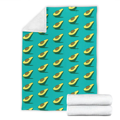 Avocado Pattern Print Design 03 Premium Blanket