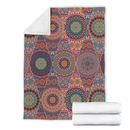 Bohemian Pattern Print Design 07 Premium Blanket