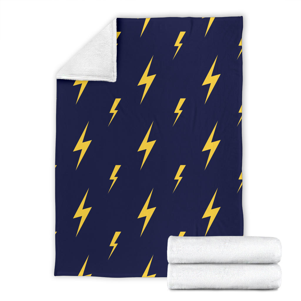 Lightning Thunder Pattern Print Design 03 Premium Blanket