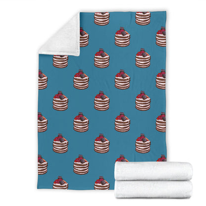 Pancake Pattern Print Design A03 Premium Blanket