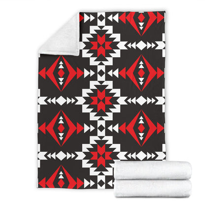 Navajo Pattern Print Design A02 Premium Blanket