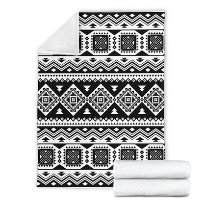 Aztec Pattern Print Design 08 Premium Blanket
