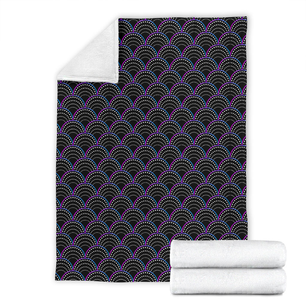 Mermaid Pattern Print Design 09 Premium Blanket