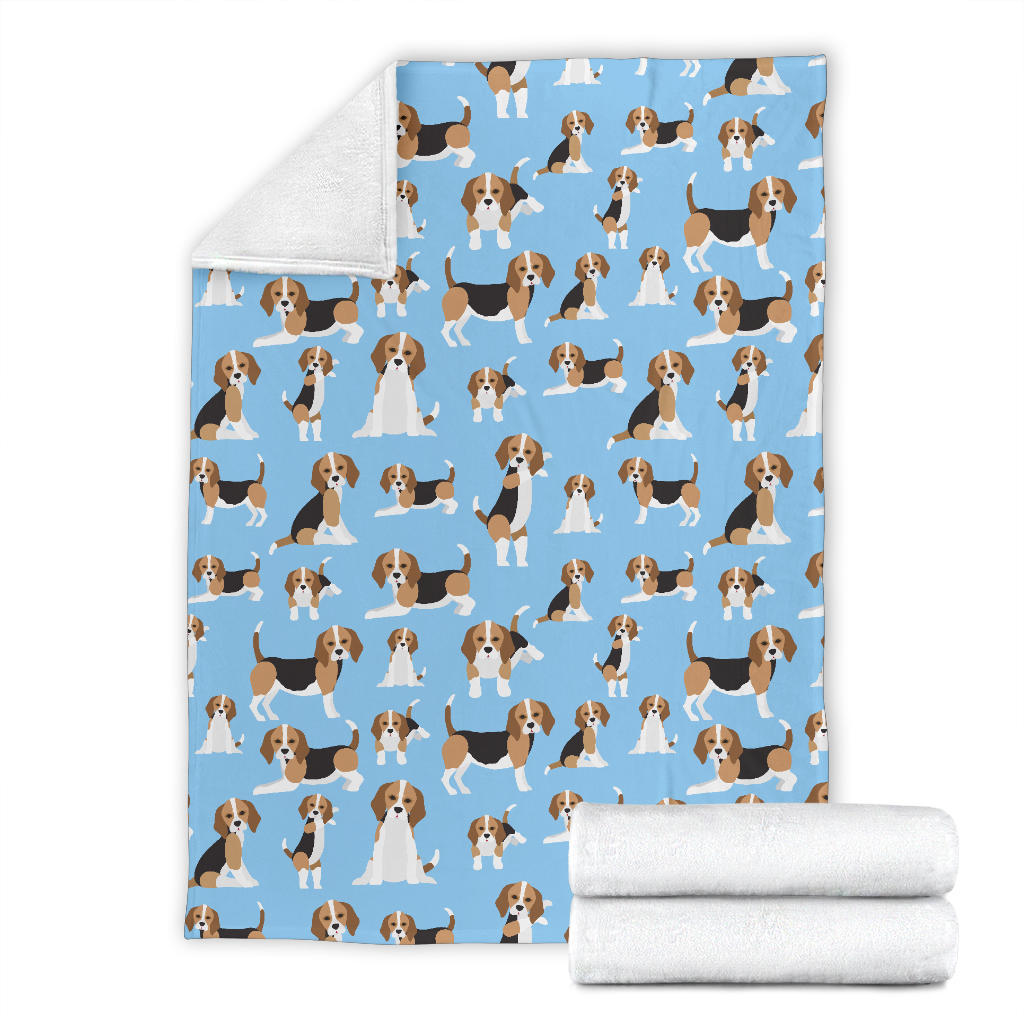 Beagle Pattern Print Design 03 Premium Blanket