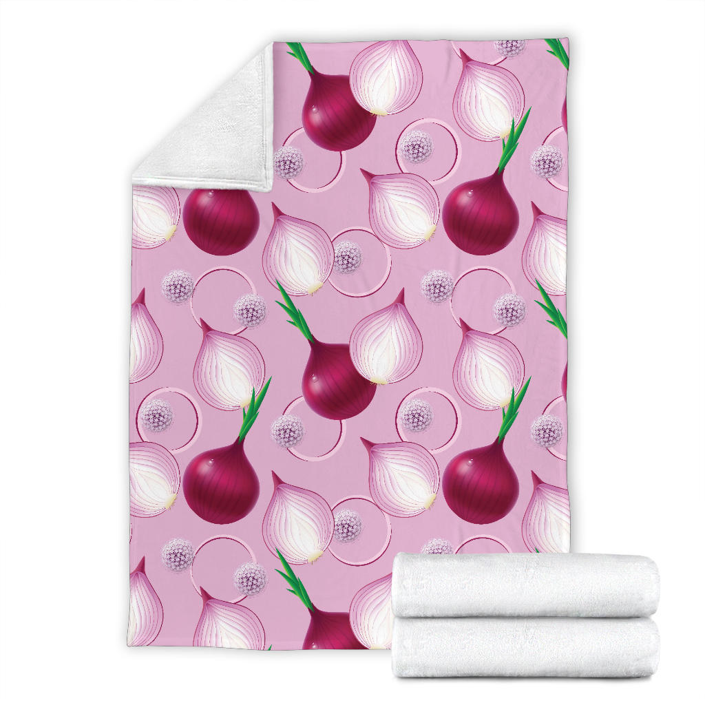 Onion Pattern Print Design A01 Premium Blanket