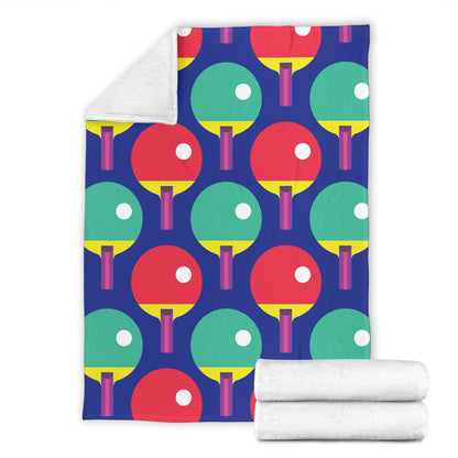 Ping Pong Pattern Print Design A03 Premium Blanket