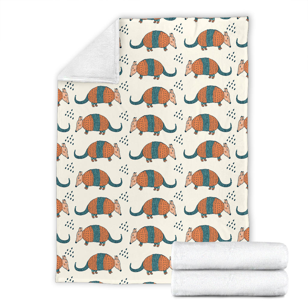 Armadillo Pattern Print Design 01 Premium Blanket