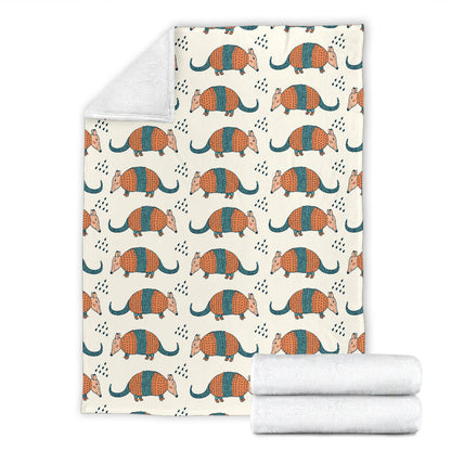 Armadillo Pattern Print Design 01 Premium Blanket