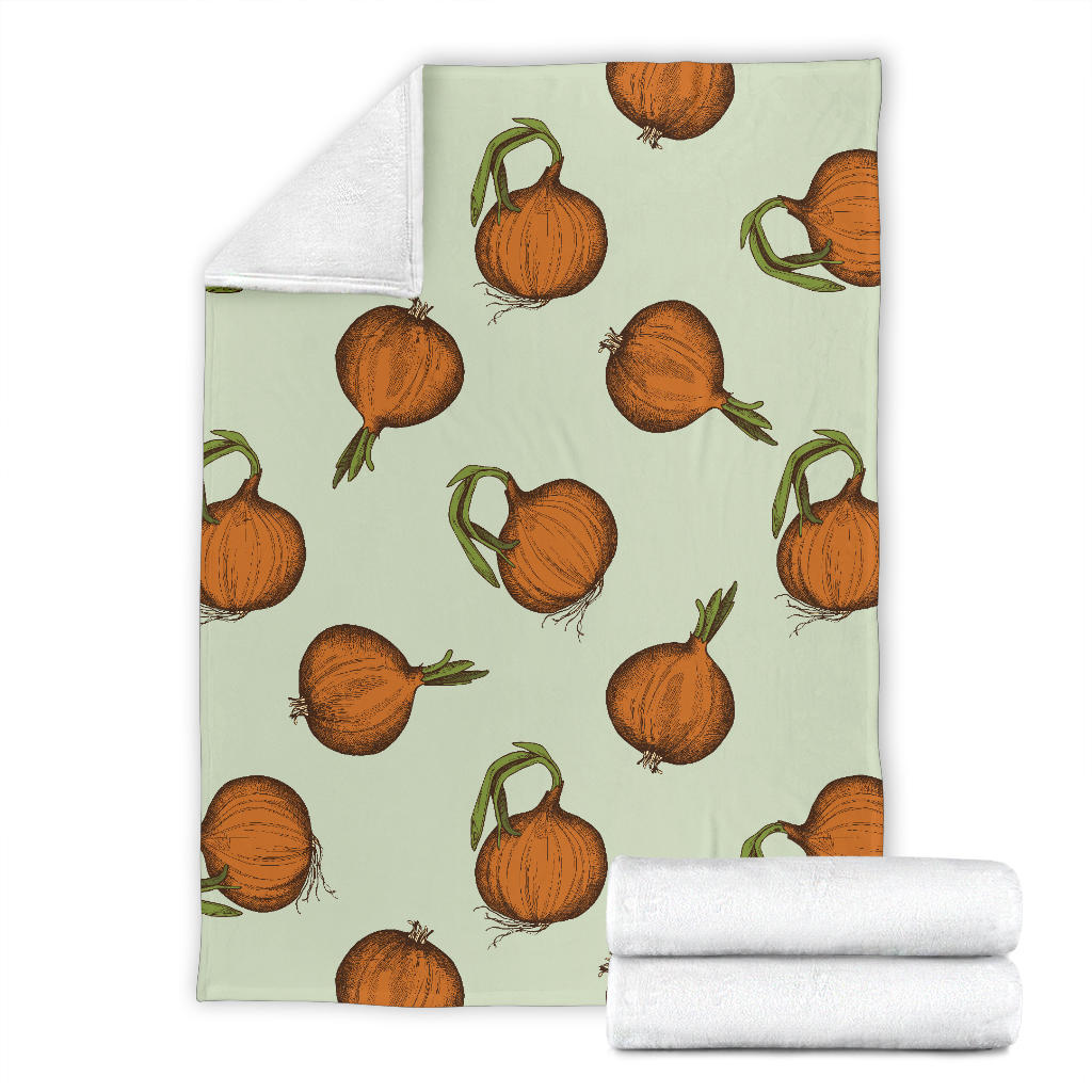 Onion Pattern Print Design A05 Premium Blanket