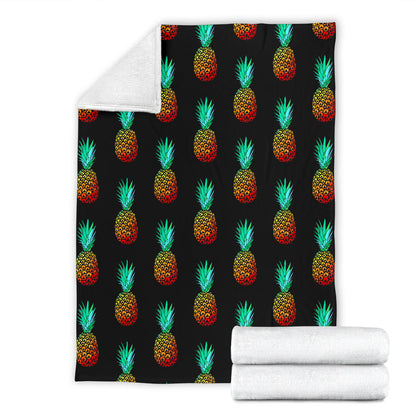Pineapple Pattern Print Design A05 Premium Blanket