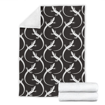 lizard Pattern Print Design 01 Premium Blanket