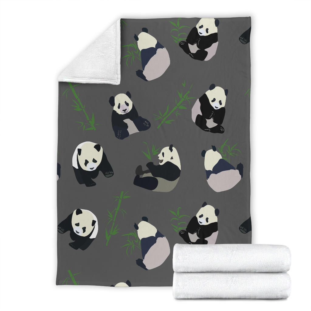 Panda Pattern Print Design A06 Premium Blanket