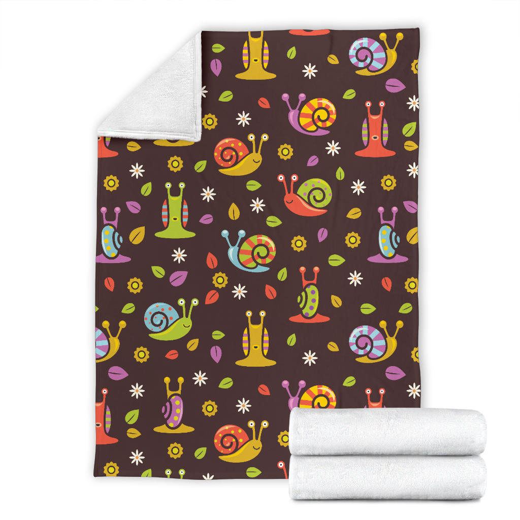Snail Pattern Print Design 01 Premium Blanket