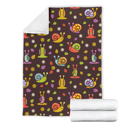 Snail Pattern Print Design 01 Premium Blanket