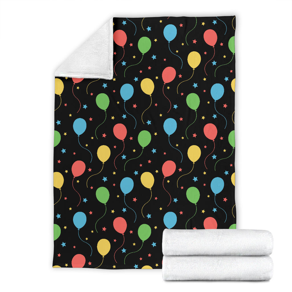 Ballon Colorful Pattern Print Design 04 Premium Blanket