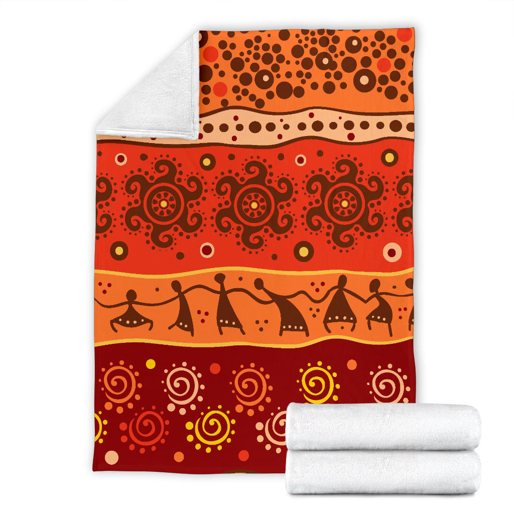African Pattern Print Design 04 Premium Blanket