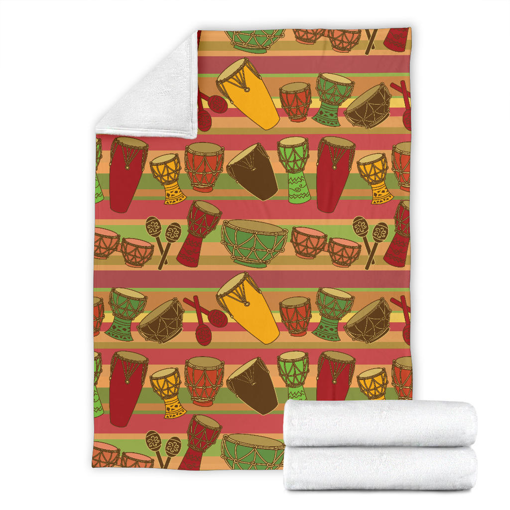 Percussion Pattern Print Design 01 Premium Blanket