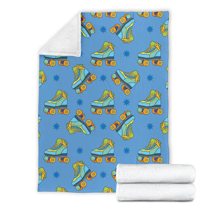 Roller skate Pattern Print Design A04 Premium Blanket