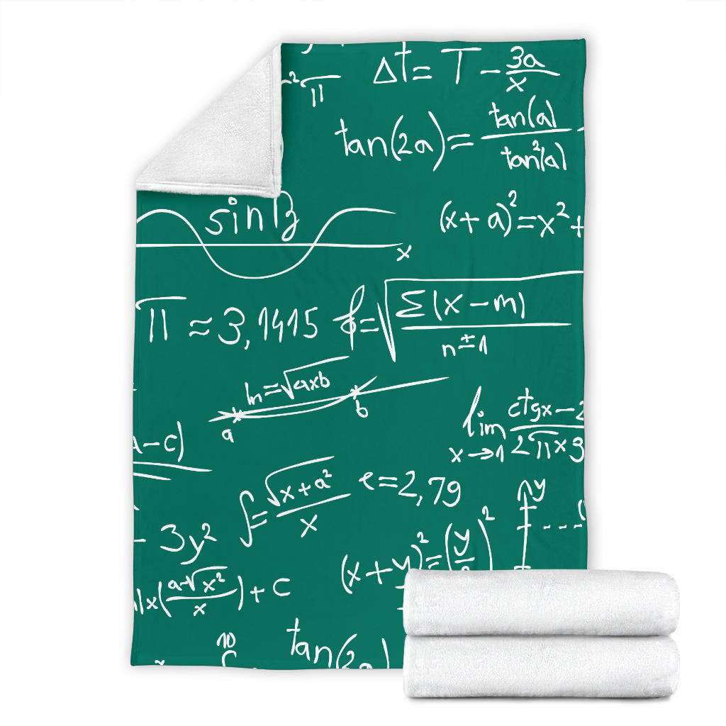 Math Pattern Print Design 01 Premium Blanket
