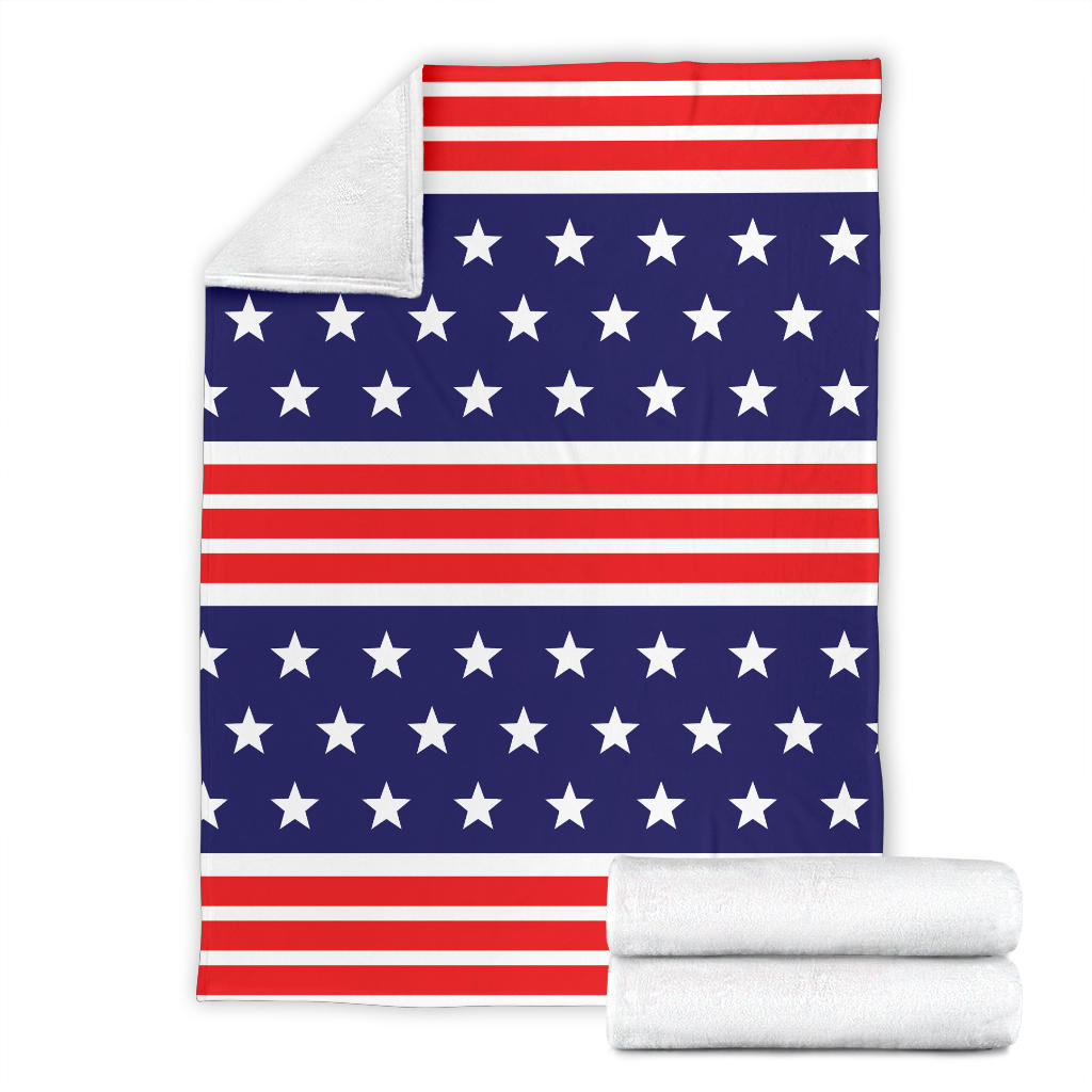 Patriotic Pattern Print Design A04 Premium Blanket