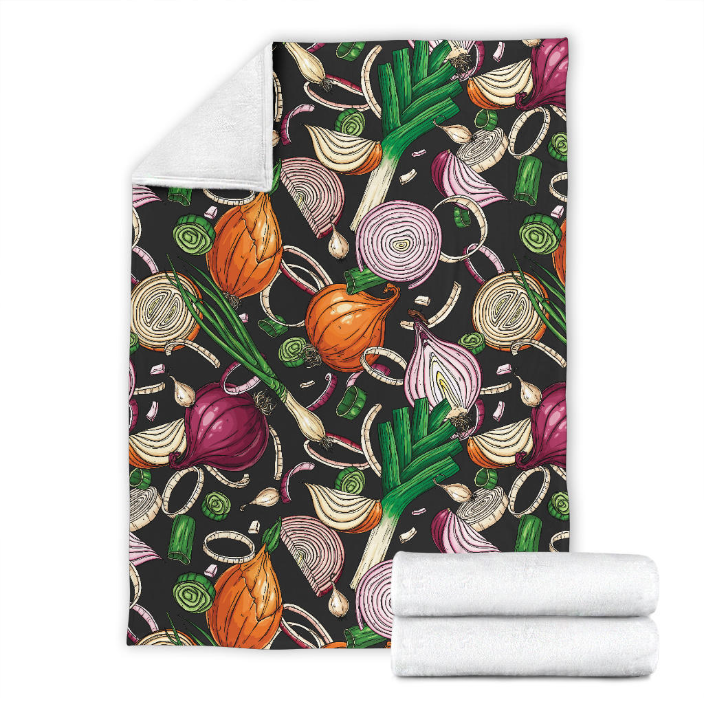 Onion Pattern Print Design A03 Premium Blanket