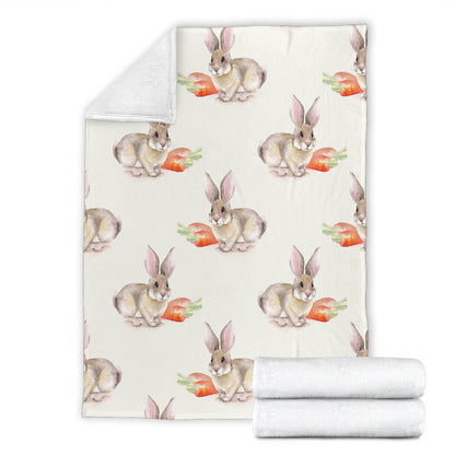 Rabbit Pattern Print Design 01 Premium Blanket