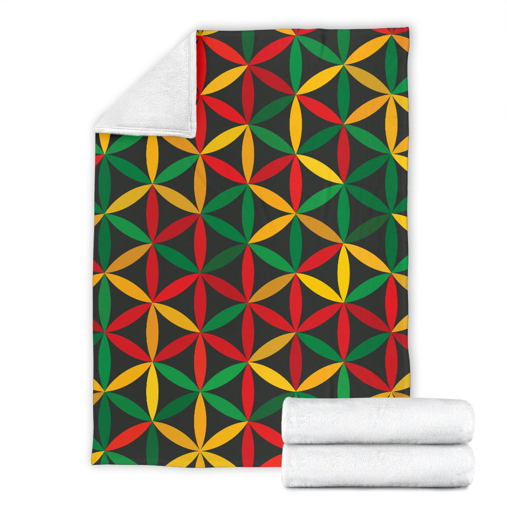 Rasta Pattern Print Design A04 Premium Blanket