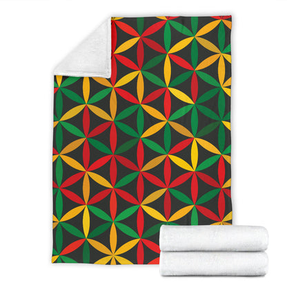 Rasta Pattern Print Design A04 Premium Blanket
