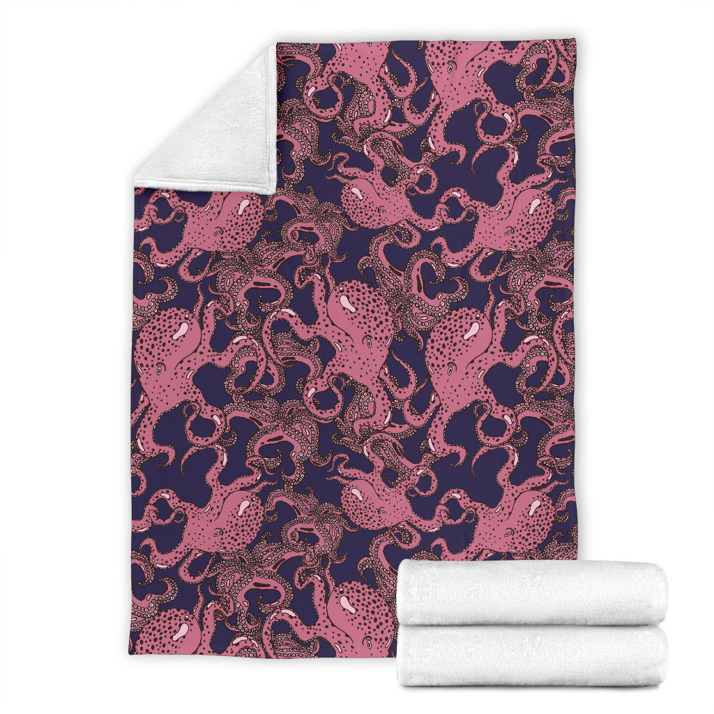 Octopus Pattern Print Design A03 Premium Blanket