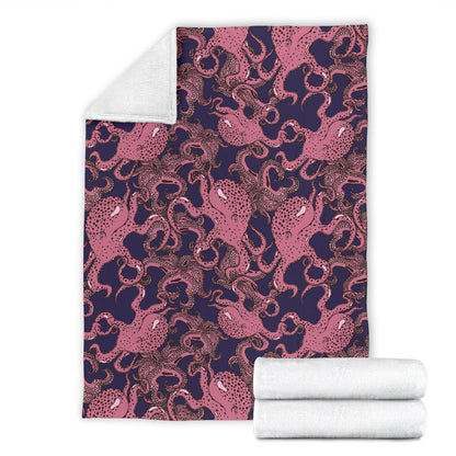 Octopus Pattern Print Design A03 Premium Blanket
